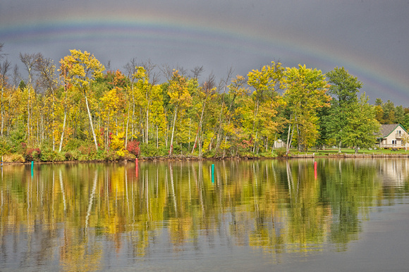 Rainbow on Lake Gogebic